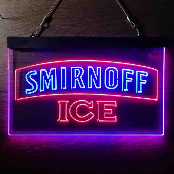 Smirnoff Ice Logo Dual LED Neon Light Sign